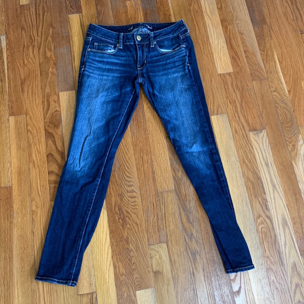 American Eagle Stretch Dark Wash Skinny Jeans